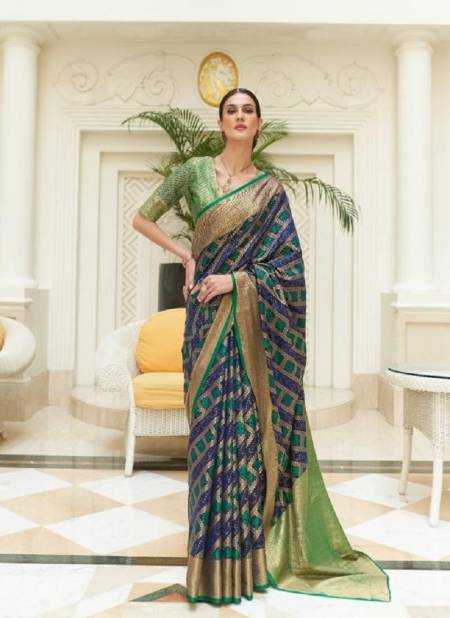 Blue Colour Krivaa Silk Raj Tex New Latest Designer Exclusive Patola Silk Saree Collection 268002